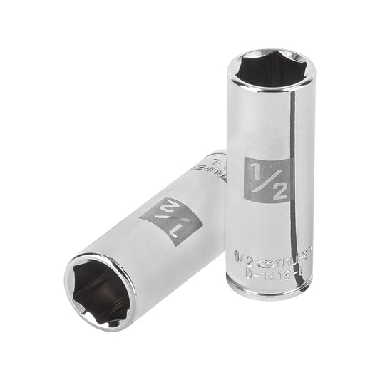 Dado largo de 1/2', 6 puntas, cuadro 1/4', Truper Caja con 6, 13188