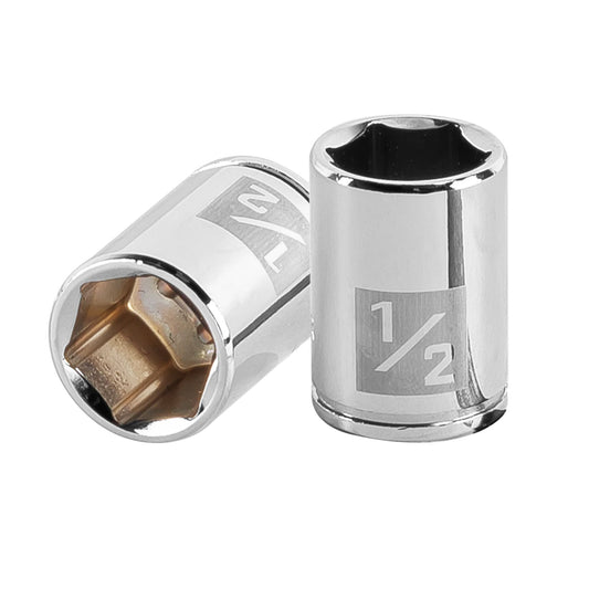 Dado de 1/2', 6 puntas, cuadro 1/4', Truper Caja con 6, 13162