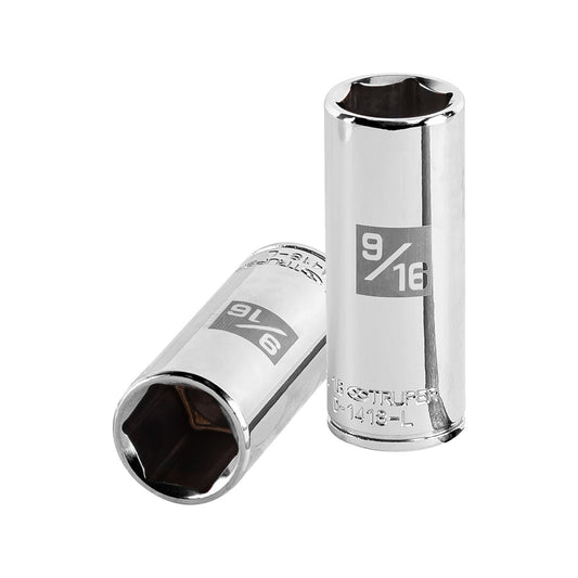 Dado largo de 9/16', 6 puntas, cuadro 1/4', Truper Caja con 6, 13189