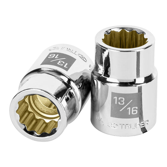 Dado de 13/16', 12 puntas, cuadro 3/4', Truper Caja con 3, 13851