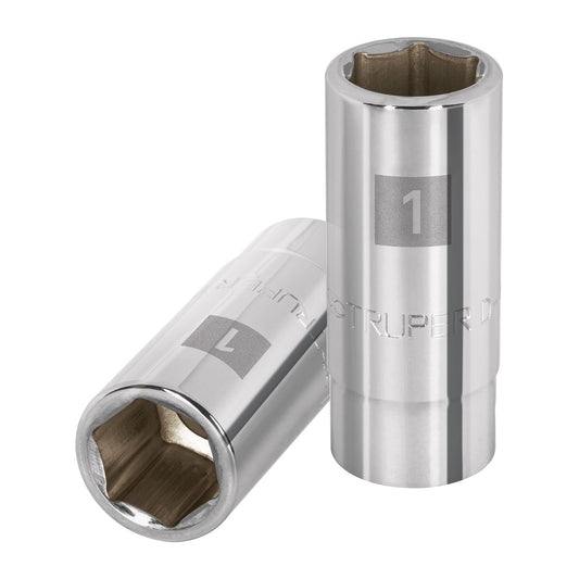 Dado largo de 1', 6 puntas, cuadro 3/4', Truper Caja con 3, 19343