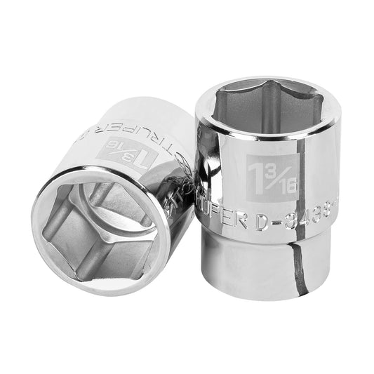 Dado de 1-3/16', 6 puntas, cuadro 3/4', Truper Caja con 3, 13827