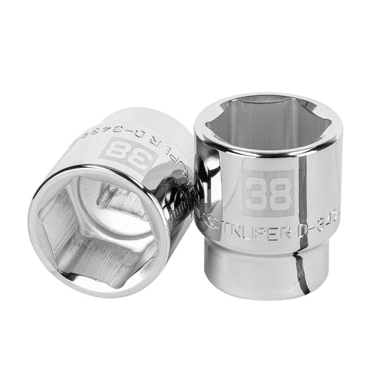 Dado de 38 mm, 6 puntas, cuadro 3/4', Truper Caja con 3, 14989