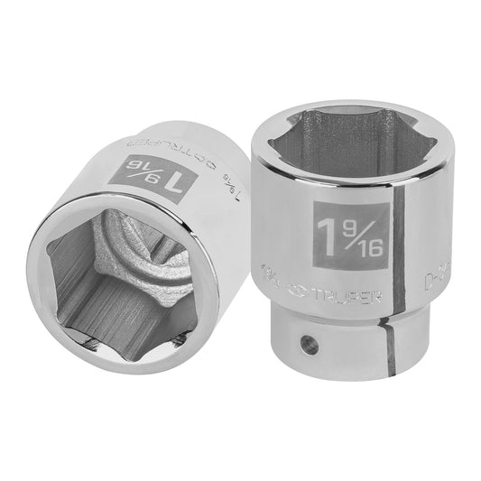 Dado de 1-9/16', 6 puntas, cuadro 3/4', Truper Caja con 3, 13833