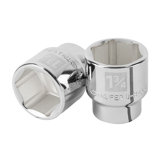 Dado de 1-3/4', 6 puntas, cuadro 3/4', Truper Caja con 3, 101018