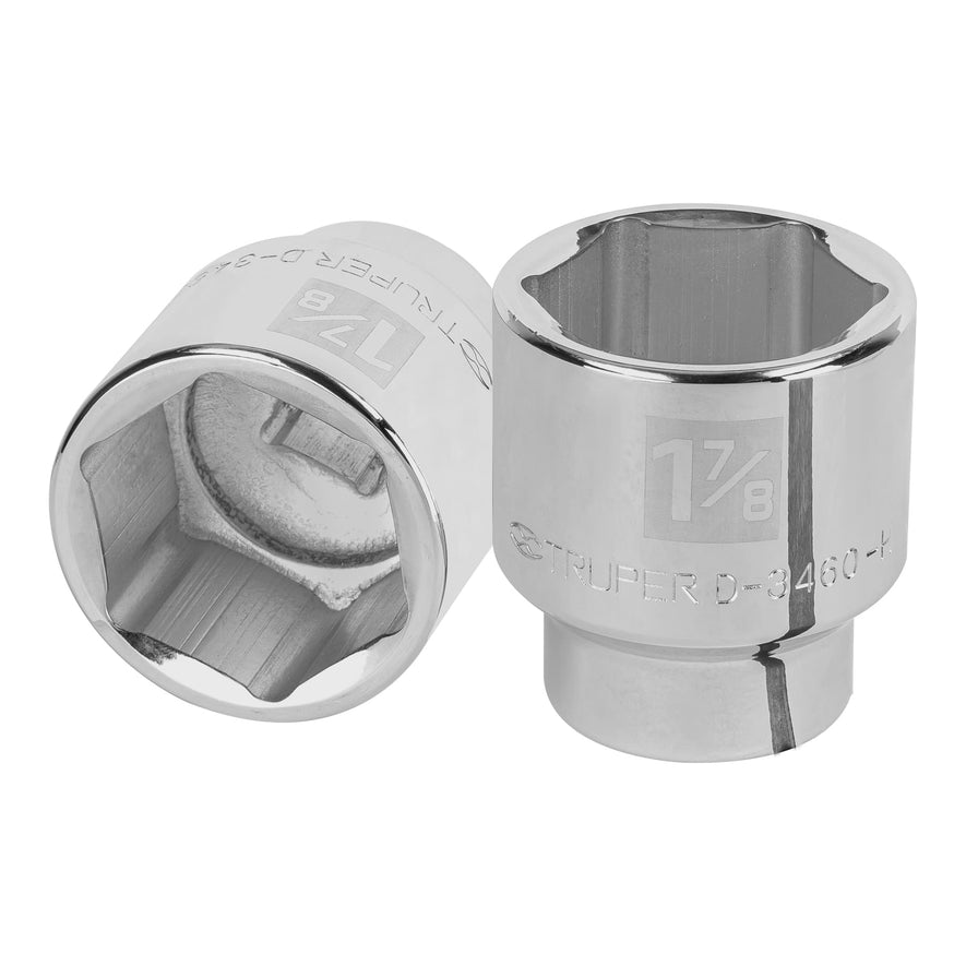 Dado de 1-7/8', 6 puntas, cuadro 3/4', Truper Caja con 3, 13838