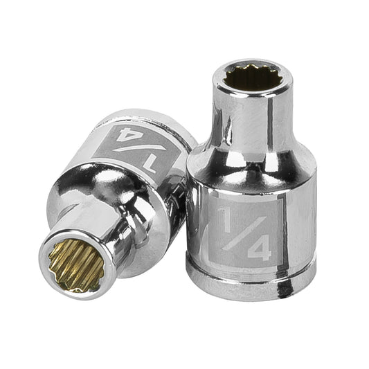 Dado de 1/4', 12 puntas, cuadro 3/8', Truper Caja con 6, 13580