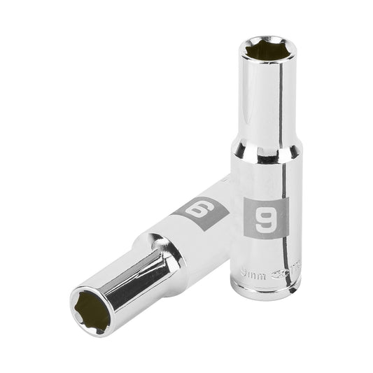 Dado largo de 9 mm, 6 puntas, cuadro 3/8', Truper Caja con 6, 100994