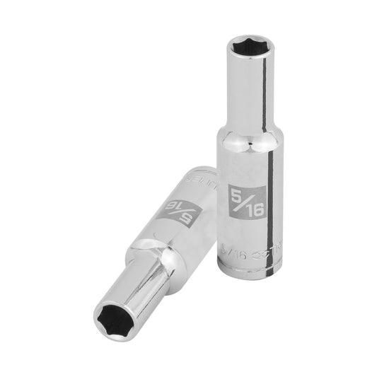 Dado largo de 5/16', 6 puntas, cuadro 3/8', Truper Caja con 6, 100990