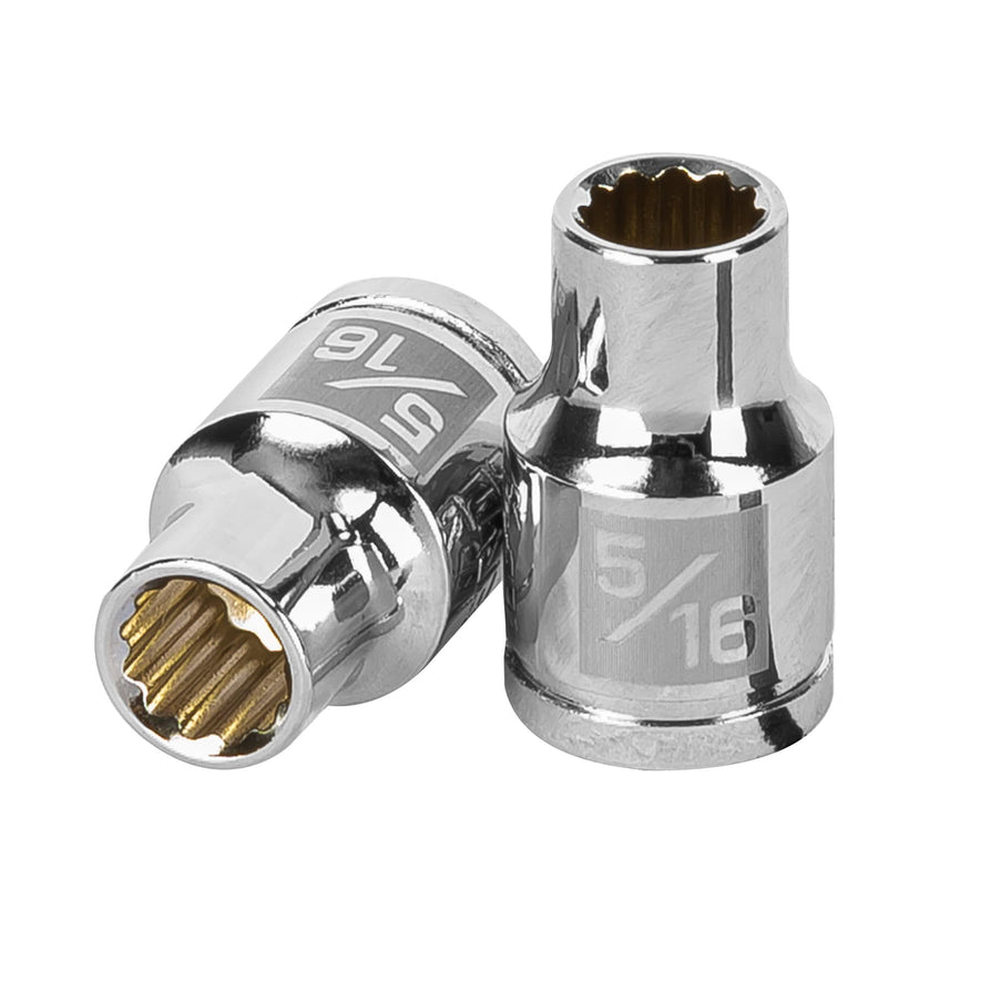 Dado de 5/16', 12 puntas, cuadro 3/8', Truper Caja con 6, 13581