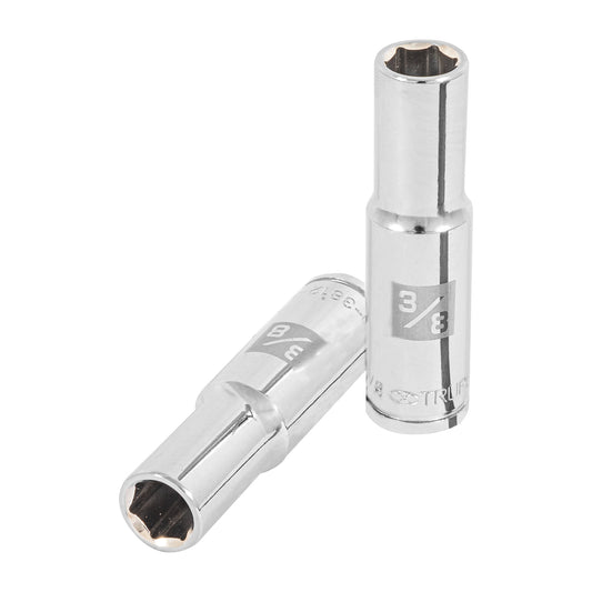 Dado largo de 3/8', 6 puntas, cuadro 3/8', Truper Caja con 6, 13712