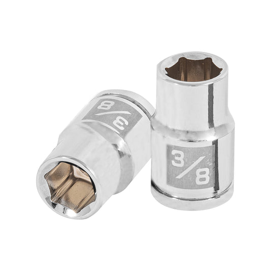 Dado de 3/8', 6 puntas, cuadro 3/8', Truper Caja con 6, 13607