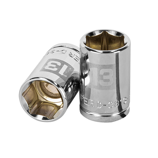 Dado de 13 mm, 6 puntas, cuadro 3/8', Truper Caja con 6, 13677