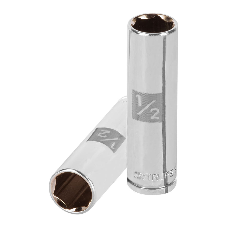 Dado largo de 1/2', 6 puntas, cuadro 3/8', Truper Caja con 6, 13714