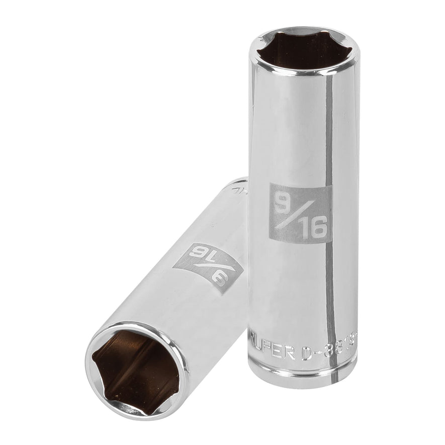 Dado largo de 9/16', 6 puntas, cuadro 3/8', Truper Caja con 6, 13715