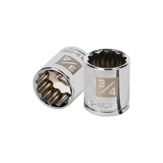 Dado de 3/4', 12 puntas, cuadro 3/8', Truper Caja con 6, 13588