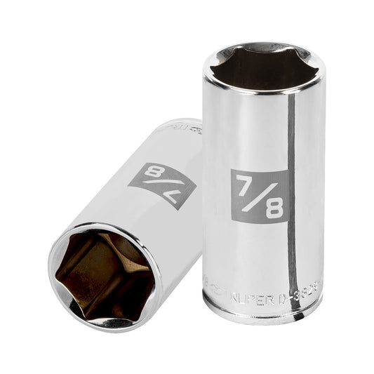 Dado largo de 7/8', 6 puntas, cuadro 3/8', Truper Caja con 6, 13720