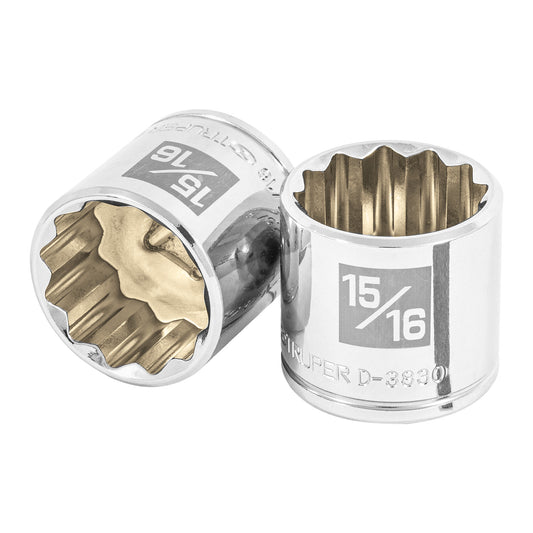 Dado de 15/16', 12 puntas, cuadro 3/8', Truper Caja con 6, 13591