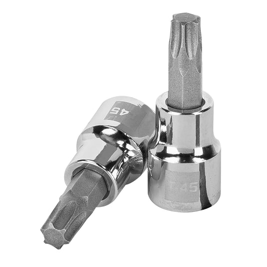 Dado punta torx T-45, cuadro 3/8', Truper Caja con 6, 13575