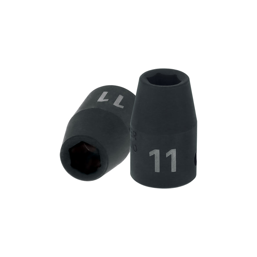 Dado cuadro 1/2' de impacto 6 puntas de 11 mm, Truper Caja con 6, 12411