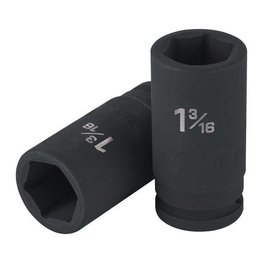 Dado largo de impacto de 1-3/16', 6 puntas, cuadro 3/4' Caja con 3, 100947