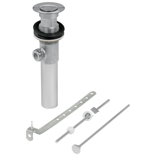 Contra p/lavabo c/rebosadero y sist automático, cromo, 1-1/4 Caja con 2, 49441