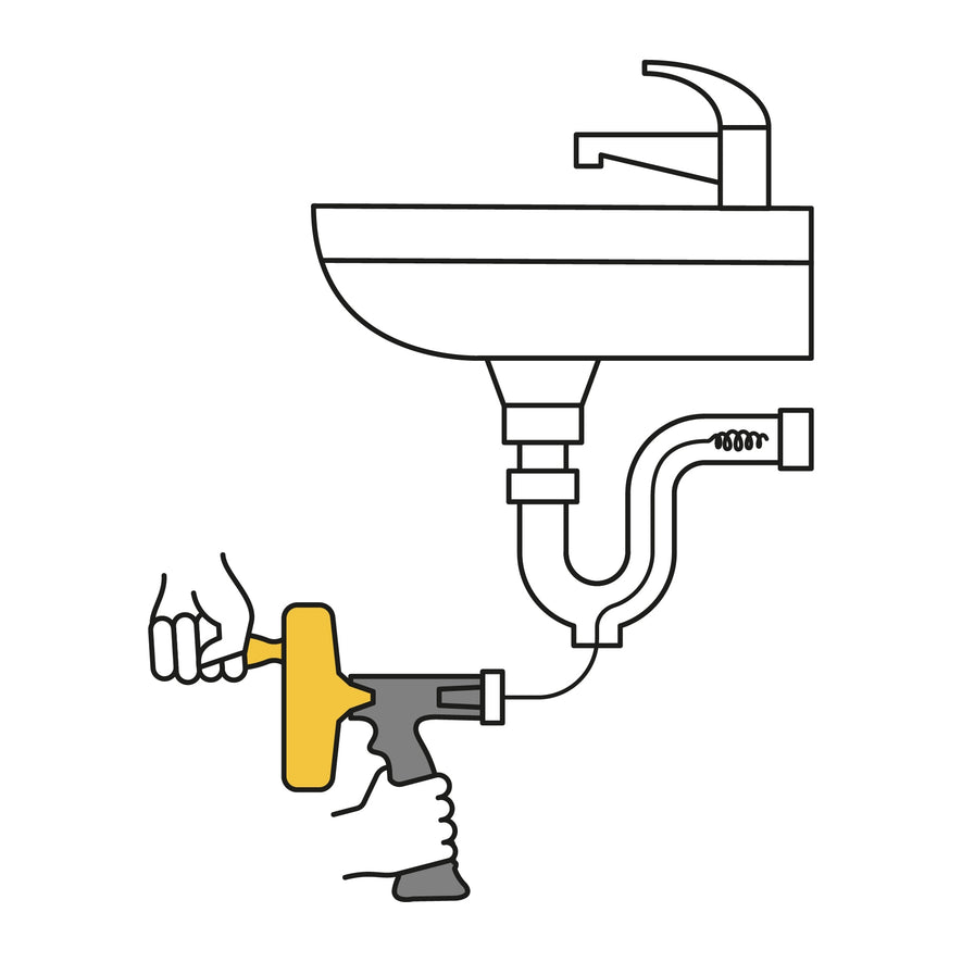Destapacaños de 7.6 m manual con mango, Pretul Caja con 4, 22881