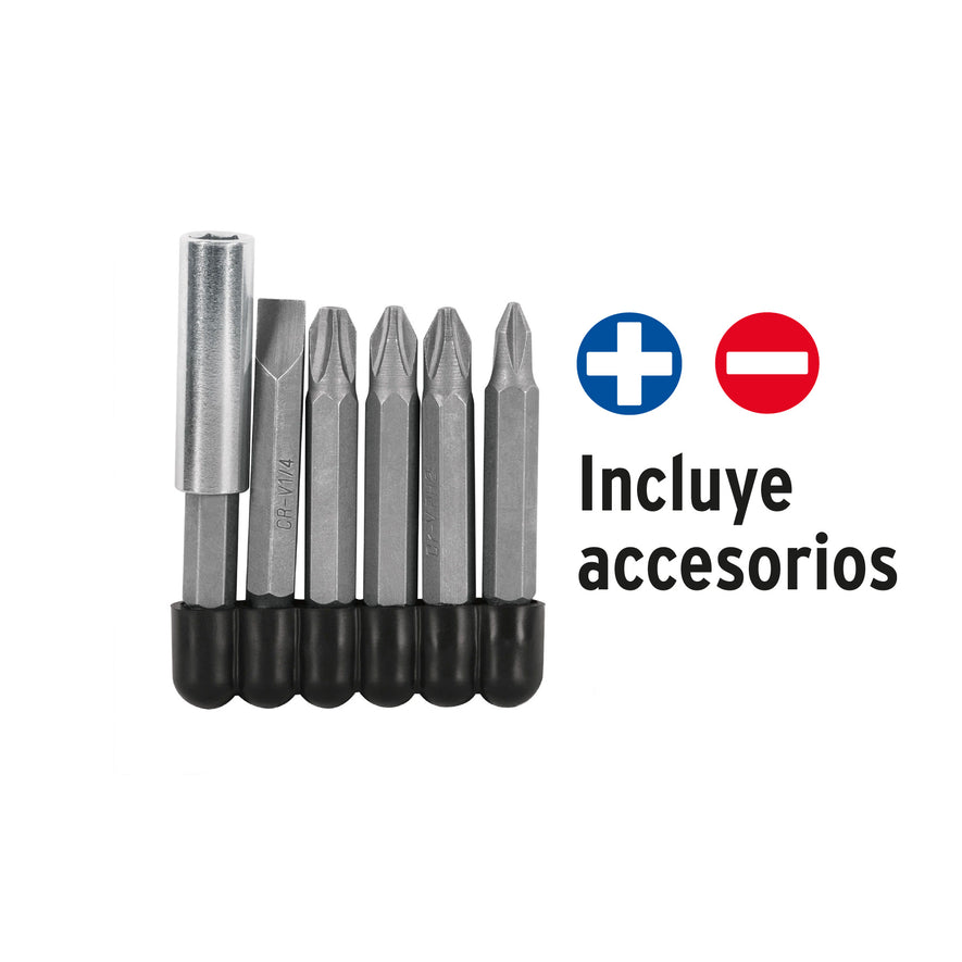 Destornillador inal. 3.6V, 2 posiciones, TRUPER PRO Caja con 2, 101843