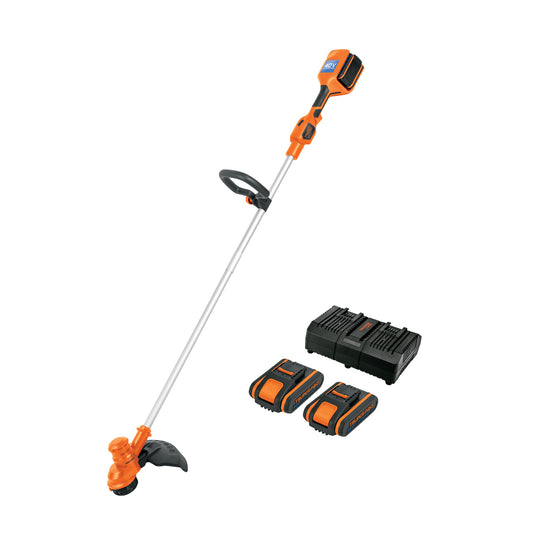 Desbrozadora inalámbrica 40V, 2 baterías 2Ah,1 carg.dual,PRO, 103243
