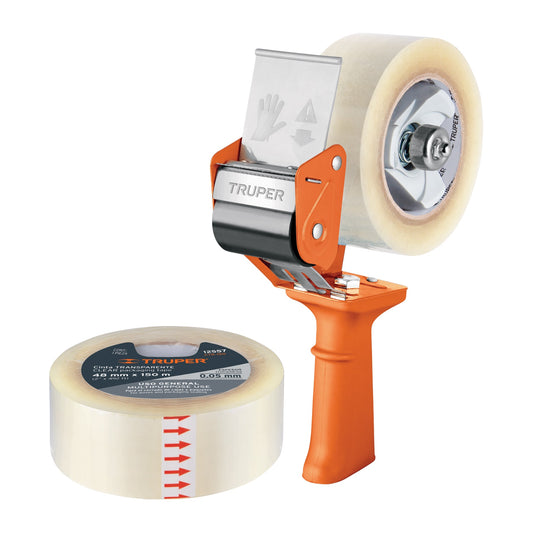 Despachador de cinta empaque, Truper Caja con 2, 12559