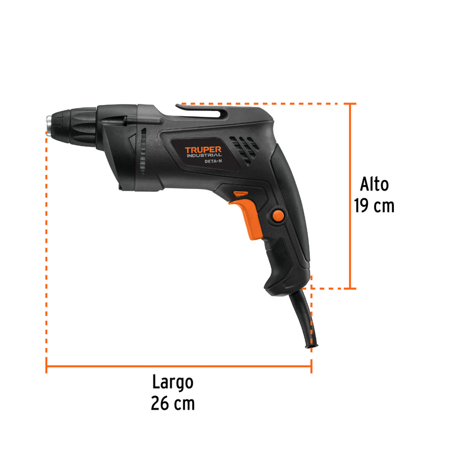 Destornillador para panel de yeso 540W, TRUPER INDUSTRIAL, 16024