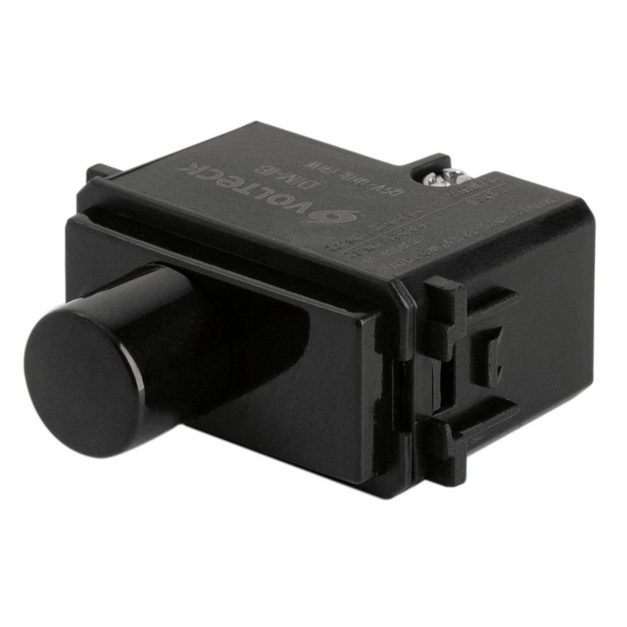 Dimmer giratorio, línea Italiana, color negro, Volteck Caja con 12, 47612