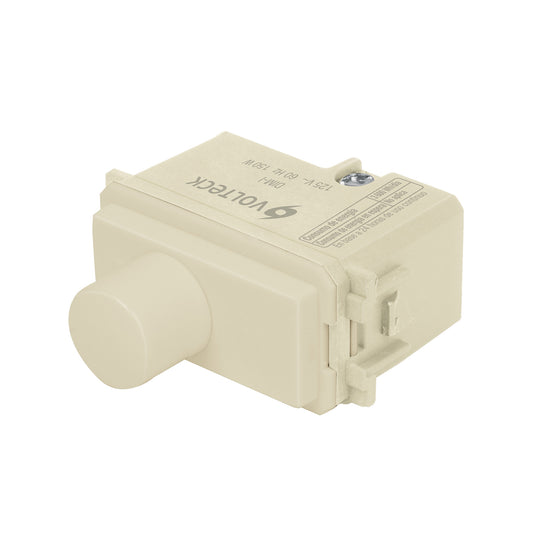 Dimmer giratorio, línea Italiana, marfil, Volteck Caja con 12, 48080