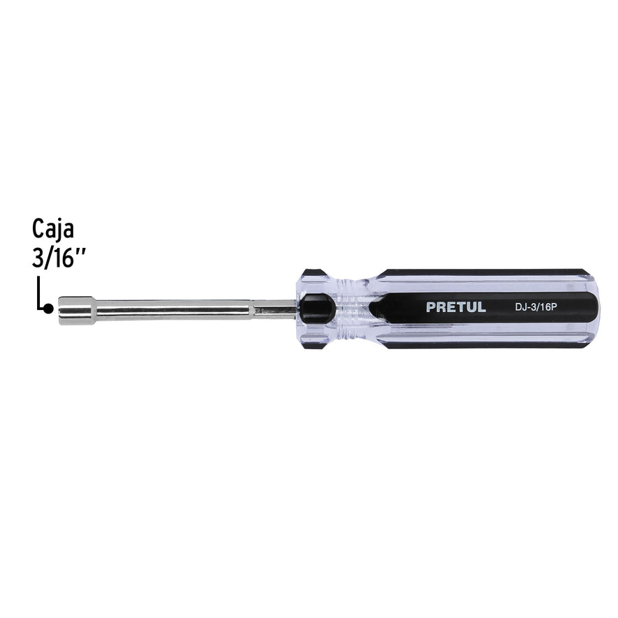 Desarmador de caja 3/16' mango de PVC, Pretul Caja con 6, 29988