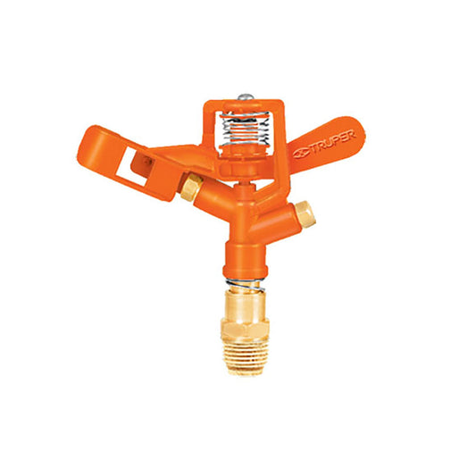 Aspersor metálico doble chorro, cabeza sola, Truper Caja con 6, 10324