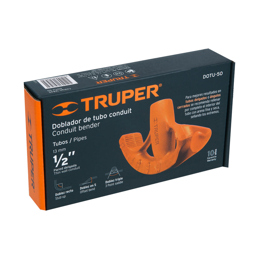 Doblador de tubo conduit 1/2', Truper, 12845
