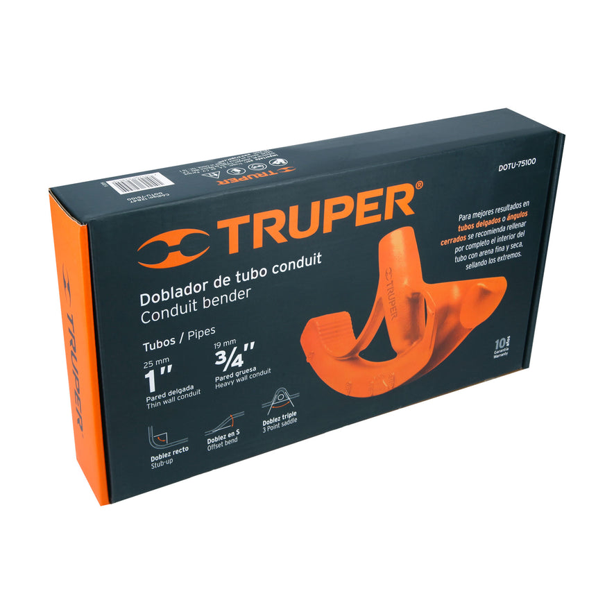 Doblador de tubo conduit 1', Truper, 12847