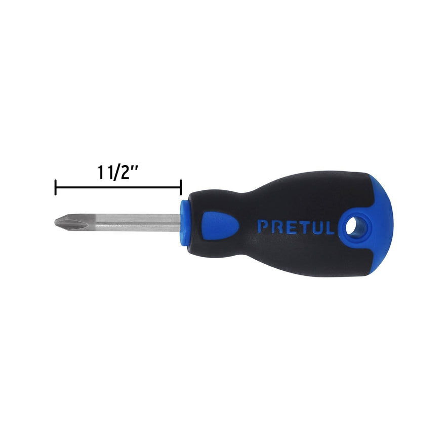 Desarmador de cruz 1/4' x 1-1/2' mango Comfort Grip, Pretul Caja con 6, 21498