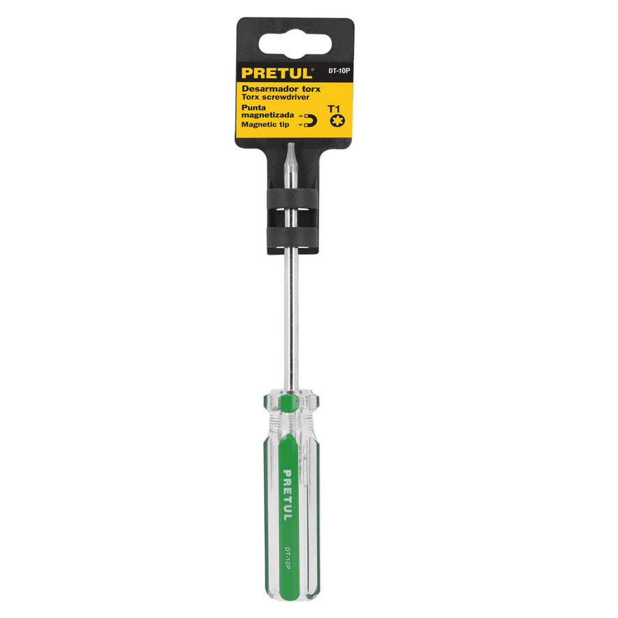 Desarmador punta Torx T 10 mango de PVC, Pretul Caja con 6, 29982