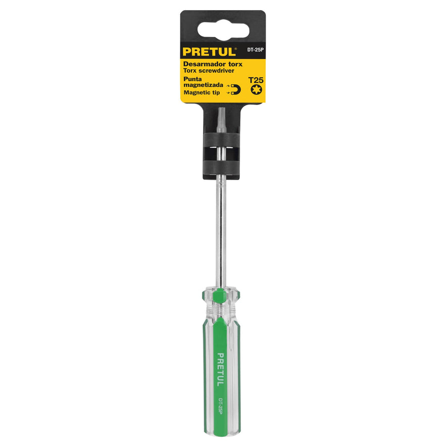 Desarmador punta Torx T 25 mango de PVC, Pretul Caja con 6, 29985