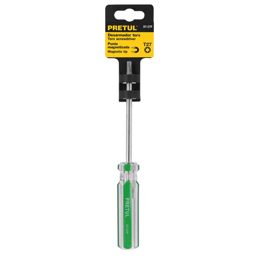 Desarmador punta Torx T 27 mango de PVC, Pretul Caja con 6, 29986