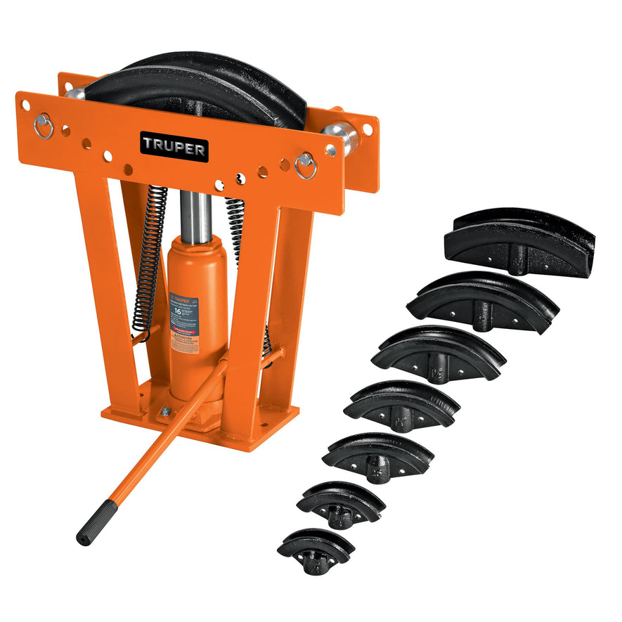 Doblador hidráulico para tubo, 16 ton, Truper, 12884