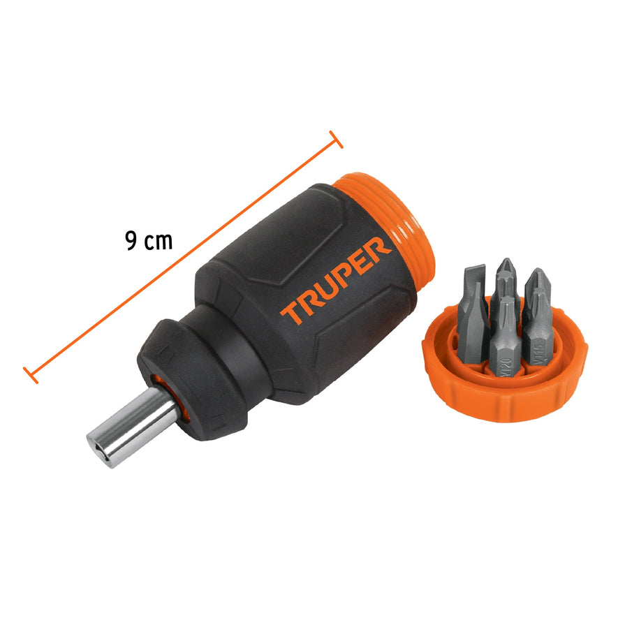 Desarmador tipo trompo con 7 puntas, Truper Caja con 6, 10751