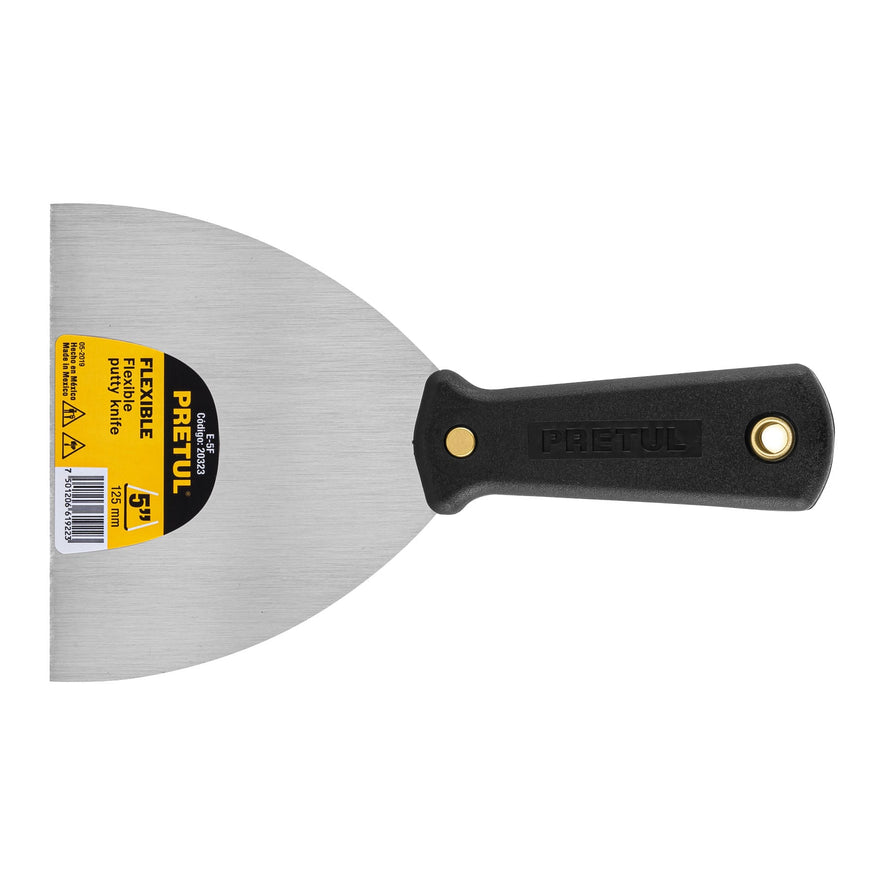 Espátula flexible 5' con mango de plástico, Pretul Caja con 6, 20323