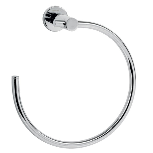 Toallero metálico de argolla acabado cromo, Foset Element Caja con 4, 49670