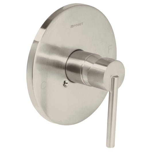 Monomando satín para regadera sin desviador, Foset, 49943