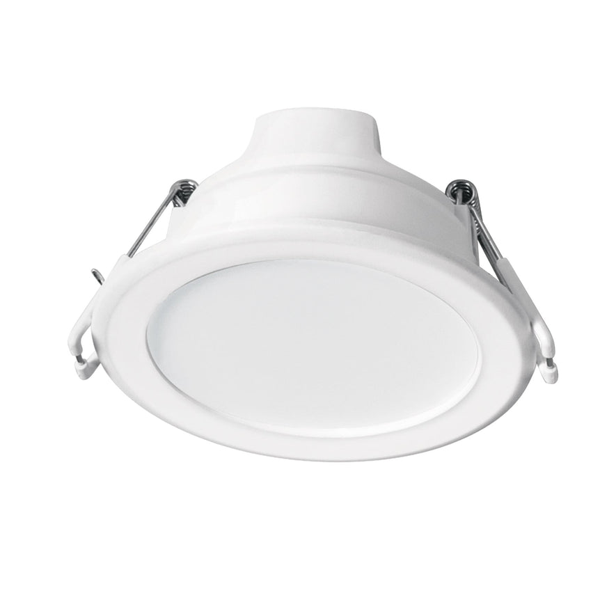 Luminario LED empotrable 5 W redondo, luz de día, Basic Caja con 4, 25086