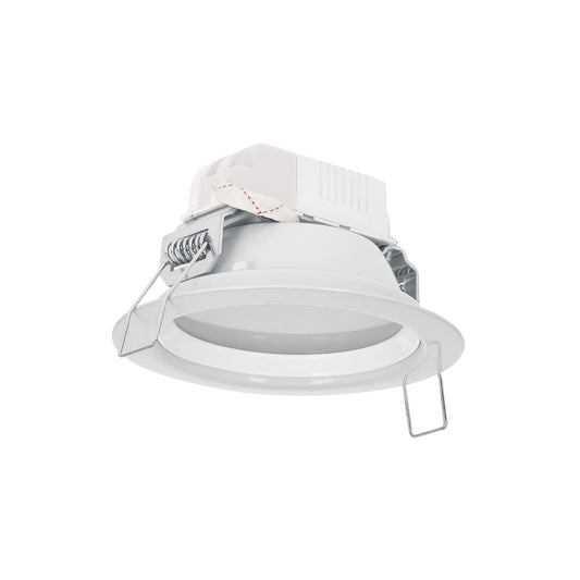 Luminario LED empotrado redondo de 5 W, luz de día, Volteck Caja con 2, 48346