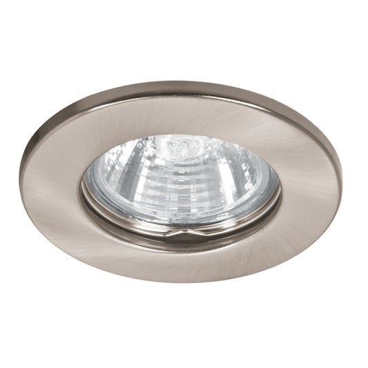 Luminario redondo satín spot fijo, lámpara no incluida Caja con 4, 46614