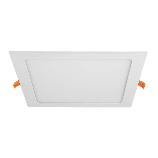 Luminario ultra delgado LED 18W empotrar cuadrado luz cálida Caja con 2, 47408